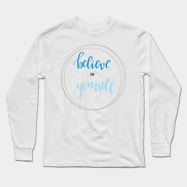 love yourself Long Sleeve T-Shirt by art by Susmita